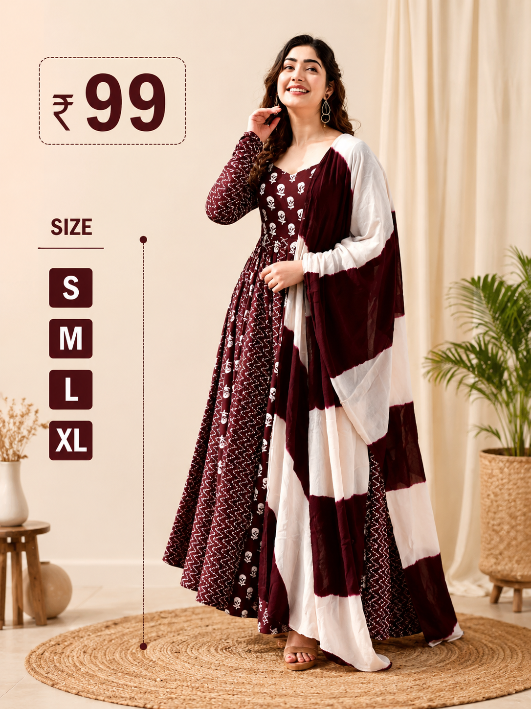Rayon Anarkali Kurta